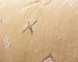 Cactus Silk Moroccan Sabra Lumbar Throw, Dark Beige - Rectangle 20"x40" (CTS-L135)