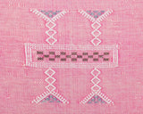 Cactus Silk Moroccan Sabra Pillow Throw, Taffy Pink - Square 22"x22" (CTS-M109)
