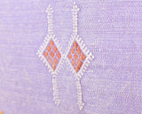 Cactus Silk Moroccan Sabra Pillow Throw, Lilac Purple - Square 20"x20" (CTS-P129)