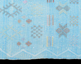 Cactus Silk Moroccan Sabra Runner - Light Blue 2'11"x7'11"ft  (UNS-M007)