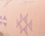 Cactus Silk Moroccan Sabra Lumbar Throw, Light Pink - Rectangle 14"x36" (CTS-A153)