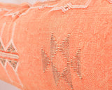 Cactus Silk Moroccan Sabra Lumbar Throw, Light Orange - Rectangle 14"x36" (CTS-A155)