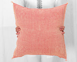Cactus Silk Moroccan Sabra Pillow Throw, Peach - Square 22"x22" (CTS-M132)