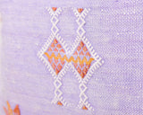 Cactus Silk Moroccan Sabra Pillow Throw, Lilac Purple - Square 20"x20" (CTS-P137)