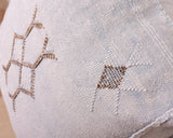 Cactus Silk Moroccan Sabra Pillow Throw, Bluestone Gray - Square 20"x20" (CTS-P140)