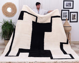 Black and White Moroccan Rug, Modern Rugs for Bedroom