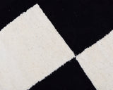 Rug Moroccan, Geometric Rug Black and White, Moroccan Rug 9x12