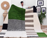 Moroccan Rug Custom,Berber Rug Wool,Living Room Colorful