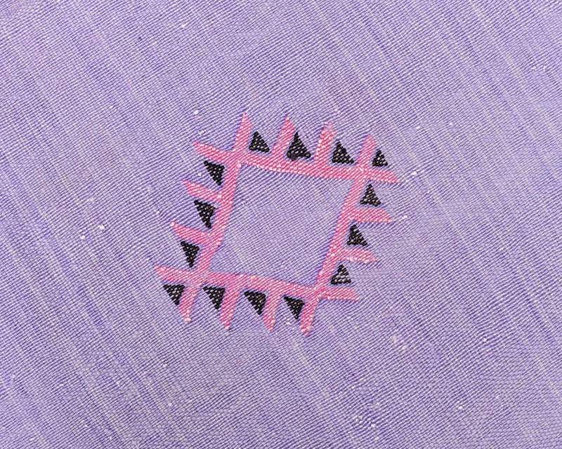 Cactus Silk Moroccan Sabra Area Rug - Light Purple 4'10"x8'01"ft 