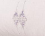 Cactus Silk Moroccan Sabra Lumbar Throw, Off White - Rectangle 14"x36" (CTS-A117)