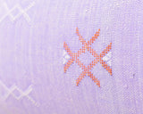 Cactus Silk Moroccan Sabra Lumbar Throw, Lilac Purple - Rectangle 14"x36" (CTS-A126)