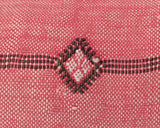 Cactus Silk Moroccan Sabra Lumbar Throw with Fringe, Pink - Rectangle 12"x47"  (CTS-K03)