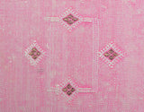Cactus Silk Moroccan Sabra Lumbar Throw, Pale Pink - Rectangle 20"x40" (CTS-L107)