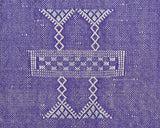 Cactus Silk Moroccan Sabra Pillow Throw, Violet Purple - Square 22"x22" (CTS-M106)