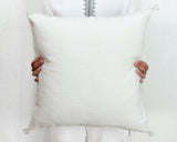 Cactus Silk Moroccan Sabra Pillow Throw, Natural White - Square 22"x22" (CTS-M126)