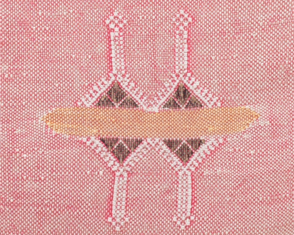 Cactus Silk Moroccan Sabra Pillow Throw, Watermelon Pink - Square 20"x20" (CTS-P104)