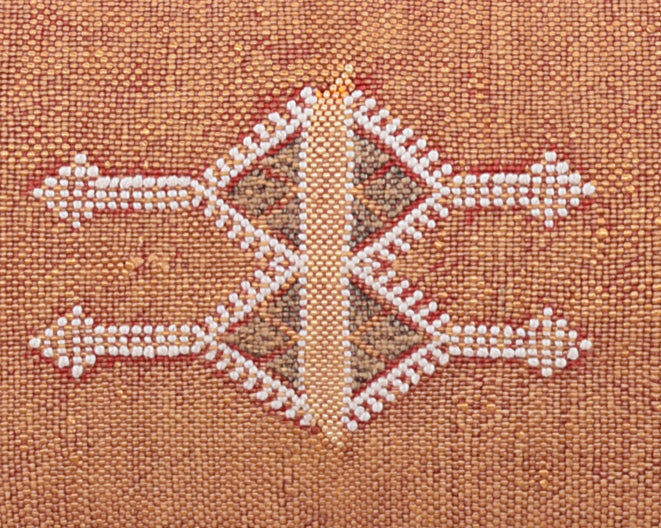 Cactus Silk Moroccan Sabra Lumbar Throw, Burnt Orange - Rectangle 13"x21" (CTS-S106)