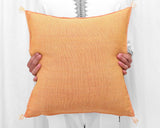 Cactus Silk Moroccan Sabra Pillow Throw, Mustard Yellow - Square 18"x18" (CTS-Z125)