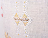 Cactus Silk Moroccan Sabra Pillow Throw, Light Gray - Square 18"x18" (CTS-Z126)