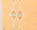 Cactus Silk Moroccan Sabra Pillow Throw, Mustard Yellow - Square 18"x18" (CTS-Z131)