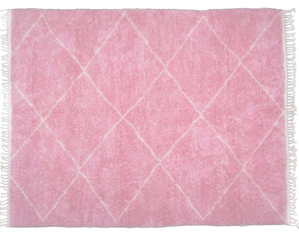 Pink Moroccan Rug, Berber Wool Rug