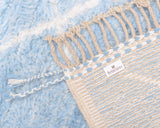 Beni Rug, Moroccan Berber Rug, Light Blue Carpet