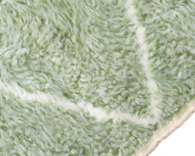 Green Beni Rug, Moroccan Wool Rug