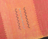 Cactus Silk Moroccan Sabra Area Rug - Orange & Scarlet Red 4'07"x7'08"ft  (RNS-M042)