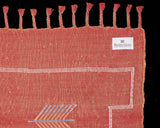 Cactus Silk Moroccan Sabra Area Rug - Crimson Red 4'10"x8'03"ft  (RNS-M066)