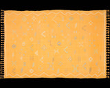 Cactus Silk Moroccan Sabra Accent Rug - Amber Yellow 4'00"x6'00"ft  (RNS-S053)