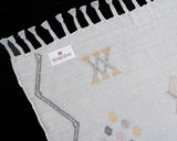 Cactus Silk Moroccan Sabra Runner - Washed Gray 2'00"x8'10"ft  (UNS-L014)