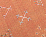 Cactus Silk Moroccan Sabra Runner - Tangerine Orange 2'08"x7'09"ft  (UNS-M014)