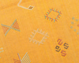 Cactus Silk Moroccan Sabra Runner - Mustard Yellow 2'11"x9'09"ft  (UNS-XL018)